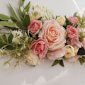 Miniatyrbillede 2 af 5: Kunstig Blomsterkrans Bue Dekoration Bryllup Reception Baggrund