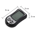 Miniatyrbilde 4 av 5: 8 i 1 Digital LCD Kompass Høydemåler Barometer Termometer Kalender