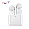 Pikkukuva 1 / 5: Tws Pro 4 Langattomat Bluetooth-kuulokkeet Melunvaimennuskuulokkeet Stereo Urheilu Mini-kuulokkeet Handsfree-puhelut Kuulokkeet Mikrofonilla -yuhao White