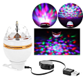 Miniatyrbilde 5 av 5: 3W LED Bærbar Scene DJ Lys Auto Roterende Pære USB