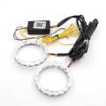 Miniatyrbilde 2 av 5: Niscarda Angel Eyes Multi-fargede RGB LED Halo-ringer Lys Dynamisk Sekvensiell Flytende Blinklys Kjøringslampe For Frontlys 80mm