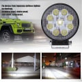Miniatyrbillede 1 af 5: 27W Flood Beam LED Pærer Forlygte Arbejdslys Rund Stang Lampe