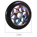Pikkukuva 2 / 5: 2 kpl 110 mm skootterin pyöriä Pu-pyöriä Paksu Stunt Laakereilla (musta)