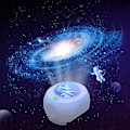 Miniatyrbillede 1 af 5: Stjerneprojektor Galaxy LED Natlampe Soveværelse Projektion
