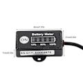Miniatyrbilde 3 av 5: Blybatteri-drivstoffmålerindikator 12V SLA AGM