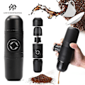 Miniatyrbillede 3 af 5: Manuel Bærbar Espresso Maskine Bil Kaffemaskine Moka Pot
