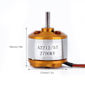 Pikkukuva 2 / 5: Lentokone 2700kv Ulkopuolelle Asennettava Harjaton Moottori A 2212 5T