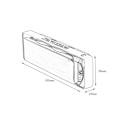Miniatyrbillede 3 af 5: 10 Hulls 20 Harmonica Blues Deluxe C Harmonica Sort