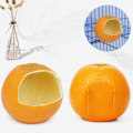 Miniatyrbillede 3 af 5: Fuglefoder Fuglefoder Skålformet Orange Papegøje Papegøje Foderretter Kop Til Små Papegøjer