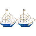 Miniatyrbild 1 av 5: 2-pack Segelbrosch, Metall Cartoon Brosch Emalj Nål Kläder Lapel Nål Badge