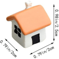 Miniatyrbillede 2 af 4: Miniatur Figur Resin Sød Mikrohus Figur Landskabs Tilbehør