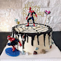 Miniatyrbillede 4 af 5: 7 stk. Spiderman Superhelt Actionfigur Sæt Bordpynt Spider-man Tema Fødselsdagsfest Dekoration Tilbehør Kage Toppers Minifigurer