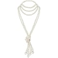Pikkukuva 1 / 5: Pitkä Solmuhelminauha 1920-luvun Imitaatiohelminauha 49\" Ja 59\" Flapper Lmell Lahja