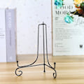 Miniatyrbillede 4 af 5: 2 Pak Iron Display Stativ, Sort Jern Staffeli Plade Display Fotoholder Stativ, Viser Billedrammer, Dekorative Tallerkener, Tablets Og Kunst 4 Tommer 8 inch
