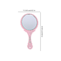 Pikkukuva 2 / 3: 2 kpl Hienoja Naisten Meikkipeloja Naisten Kosmetiikkapiili Portable Handle Mirror
