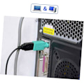 Miniatyrbillede 4 af 5: USB til 2 Muse Adapter Konverter Adapter til Stationær PC Ingen Drivere Nødvendige