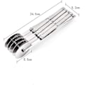 Miniatyrbillede 3 af 3: Dej Cutter, Pizza Cutter Rustfrit Stål 5 Hjul Justerbar