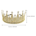 Miniatyrbillede 2 af 3: 1 stk Børne Rhinestone Indlagt Tredimensionel Krone Hårpynt