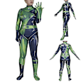Miniatyrbild 1 av 5: Shego Kostym Fancy Up Bodysuit Jumpsuit för Kvinnor Vuxna 2XL