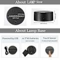 Miniatyrbillede 5 af 5: 10 stk. 7 Farver Touch Lampe Base 3D Nat LED Lys Lampe Base LED Lampe Holder Display Stativ