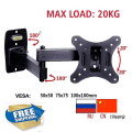 Miniatyrbilde 1 av 4: Lcd-111 Lcd-112 10-24 30-70 Svingbar Full Motion TV-feste