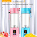 Miniatyrbilde 2 av 5: 400ml Bærbar USB Elektrisk Fruktjuiceblender Smoothie Maker Shakerflaske (Blå Sjø) Pink