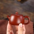 Miniatyrbillede 1 af 5: Yixing Håndlavet Lilla Ler Tekande Kugle-Infuser Tekande
