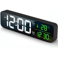 Miniatyrbild 1 av 4: LED Elektronisk Digital Klocka Datum Temperatur Väggklocka