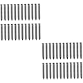 Miniatyrbillede 1 af 8: 2 sæt Støvbeskyttelsesetui Metalnet Computerkabinet Ventilation Blindplade Let at installere Sort 20 stk.*2