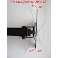 Miniatyrbild 3 av 4: Lcd-111 Lcd-112 10-24 30-70 Svingbar Full Motion TV-fäste