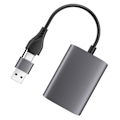 Miniatyrbild 1 av 8: Typ C till Dubbel 1080P 60Hz Adapter USB 30 Hub USB Adapter