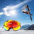 Miniatyrbild 3 av 5: Copozz Skidglasögon Anti-Dimma Vuxen Snowboardglasögon