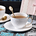 Miniatyrbild 2 av 3: Keramisk Kaffekopp & Fat Set Lyxig Blomma Tekopp