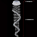 Miniatyrbild 4 av 5: 25cm Hängande Lykta Design Chandelier Metall Modern