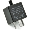 Miniatyrbillede 3 af 5: 3-polet Motorcykel Blinkrelais Led 12v Justerbar Blinklys