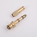 Miniatyrbillede 2 af 5: Messing Haveslange Sprøjte Dysesæt Pistolforbindelse Have Haveslange Dysesæt Messing Højtryks Justerbar Sprøjte Slangeender Til Bil Eller Have (2 stk, Guld)