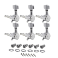 Miniatyrbillede 1 af 5: Guitar Låsende Stemmeskruer Streng Tuning Pegs Maskiner Hoveder Sæt Til Guitar Dele, Venstre