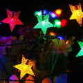 Miniatyrbilde 3 av 5: Ramadan Eid Lys Solar String Lys 6.5m 30leds Stjerne Snøfnugg