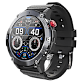 Miniatyrbillede 3 af 5: Bluetooth Opkalds Smartwatch Udendørs Tre-Proof Stemmeassistent Vandafvisende Hjertefrekvens 1.32-tommer Ur Black