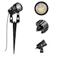 Miniatyrbillede 3 af 5: 4 stk. LED Have Spotlys til Havegang, Græs, Udendørs, Vandafvisende