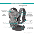Miniatyrbild 2 av 5: Ergonomisk Bärsele för Spädbarn 0-36 Månader, Höftsele och Wrap