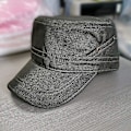 Miniatyrbillede 2 af 5: Unisex Hærhat Kadet Kasket Twill Flad Top Kasket Mode Justerbar Baseball Hat