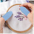 Miniatyrbilde 7 av 8: Fingerbøl Felting 20 stk. Tilfeldig Farge Lær Fingerbeskyttere