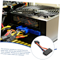 Miniatyrbild 7 av 8: Datortillbehör 24-pin till 14-pin Kabel Strömförsörjning Förlängningssladd Krympslang Lödning