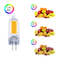 Miniatyrbild 3 av 5: 10 st Dimbara LED G4 COB Glödlampor 2w AC/DC12v Kristalllampa