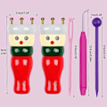 Miniatyrbild 1 av 4: Stickningsdocka Set Fransk Stickare 2-pack Träspoldocka