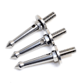 Miniatyrbillede 5 af 5: 3 stk. Rustfrit Stål 3/8 Tommer Tripod Fodspidser Til Blødere Løst Terræn Spidser Til Gitzo/manfrotto/sir