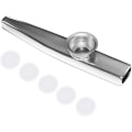 Pikkukuva 4 / 5: Hopeasävyinen Metalli Kazoo Musiikki-instrumentti - Hyvä Kumppani Kitaralle