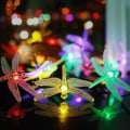 Pikkukuva 4 / 4: Ulkoilma Solar String Light Dragonfly 6.5m 30leds Lämmin Valkoinen