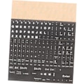 Miniatyrbilde 1 av 8: Engelske tastaturklistremerker 3-pakning Universell passform for PC Enkel å installere Langvarig